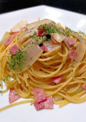 山ウドとハムのパスタ-レシピのメイン写真