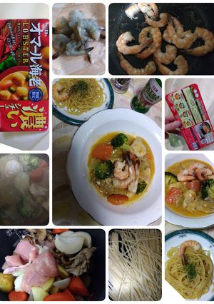 オマール海老濃いシチュー&miniパスタ-レシピのメイン写真