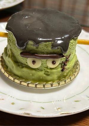 ハロウィン🎃フランケンの抹茶ムース-レシピのメイン写真