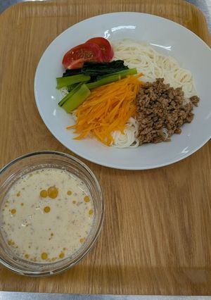 一皿で大満足！野菜たっぷり担々そうめん♪-レシピのメイン写真