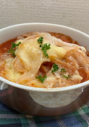 トマトJでオニオングラタンスープ🍅-レシピのメイン写真