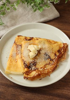 食べるまで10分★もっちり米粉のクレープ-レシピのメイン写真