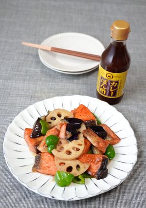 鮭のカレーぽん酢炒め-レシピのメイン写真