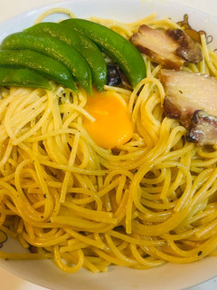 ごはんにあうたまごソースで作るパスタ-レシピのメイン写真
