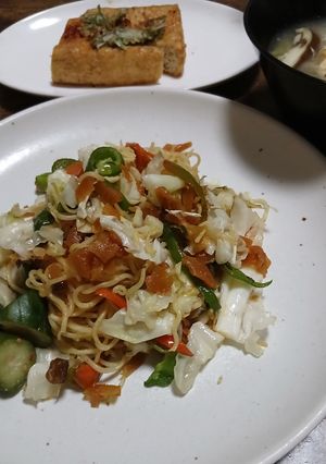 福神漬け辛子鱈子ピーマンの焼きそば-レシピのメイン写真