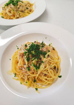 玉ねぎ麹の鯖缶ペペロンチーノ-レシピのメイン写真