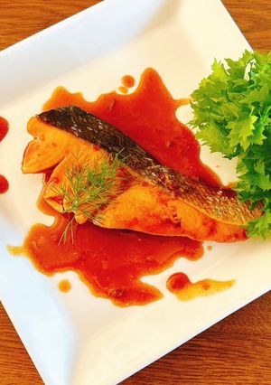 サーモンのメイプルシロップ煮付け-レシピのメイン写真