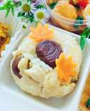 タモギタケと甘栗の混ぜご飯　即席♪