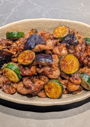 宮下家の豚肉とズッキーニの照り焼き炒め-レシピのメイン写真