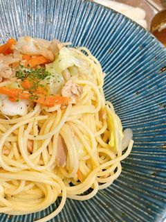 ツナとキャベツの和風パスタ-レシピのメイン写真