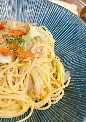 ツナとキャベツの和風パスタ-レシピのメイン写真