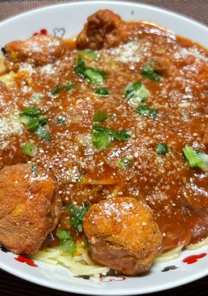 ミートチキンパスタ🍝😃-レシピのメイン写真