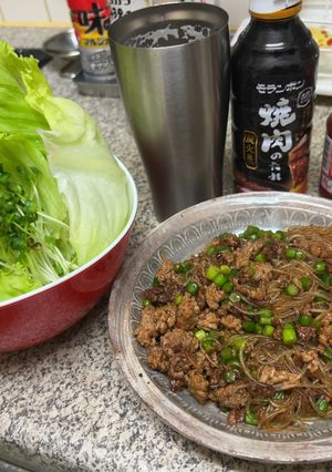 無限に食べられる“挽肉と春雨のレタス包み-レシピのメイン写真