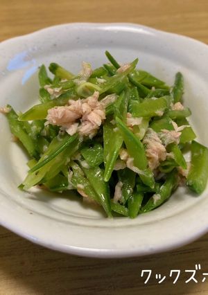 絹さやのシーチキン和え-レシピのメイン写真