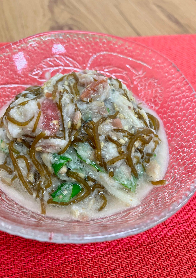 沖縄もずくのとろろ和え-レシピのメイン写真