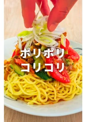 きゅうりとトマト、ザーサイの冷麺-レシピのメイン写真