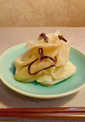 10分で完成◎大根の梅肉千枚漬け-レシピのメイン写真