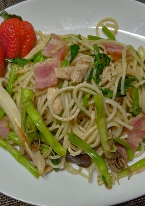 仙台セリとツナ缶の簡単パスタ-レシピのメイン写真