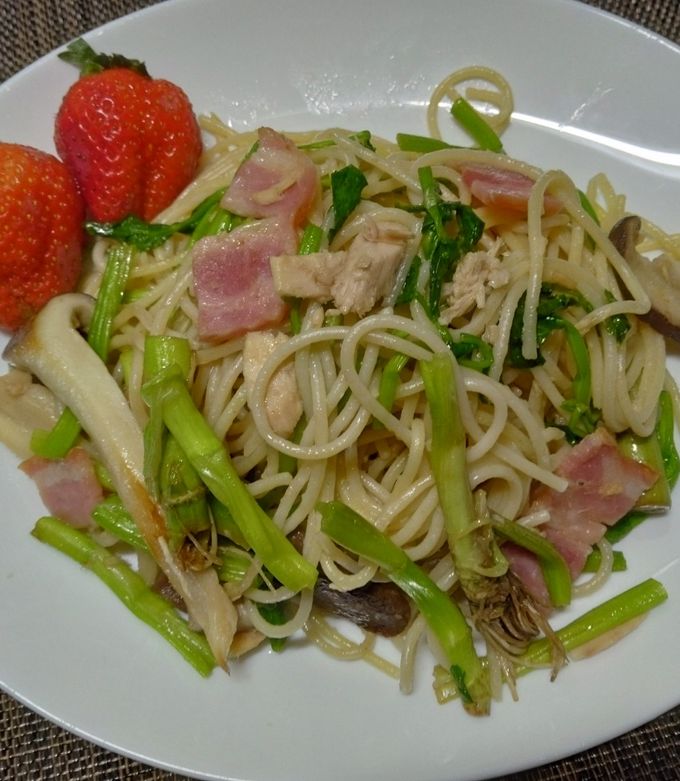 仙台セリとツナ缶の簡単パスタ-レシピのメイン写真