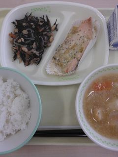学校給食☆ますの米粉コーンマヨネーズ焼き-レシピのメイン写真