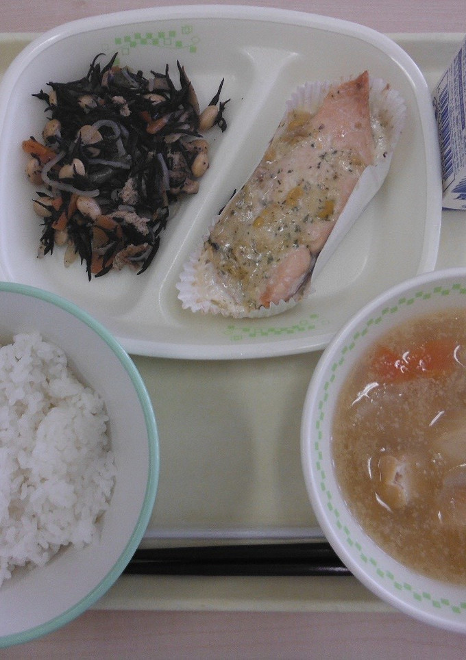 学校給食☆ますの米粉コーンマヨネーズ焼き-レシピのメイン写真