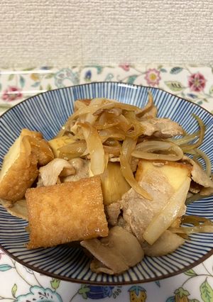 豚丼風⭐︎厚揚げでかさ増し豚バラ炒め-レシピのメイン写真