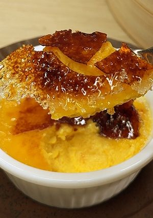 オーブン不要♪せいろでかぼちゃのクリームブリュレ-レシピのメイン写真