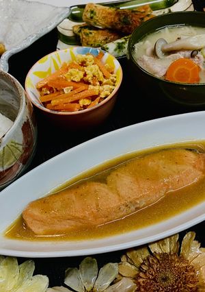 鮭の味噌煮-レシピのメイン写真