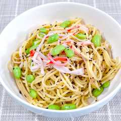 รูปของ 和風あっさり赤しそパスタ♪