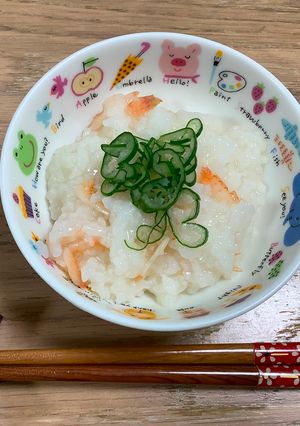 電子レンジで桜えびのお粥-レシピのメイン写真