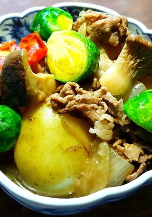 新じゃがの肉じゃが　新玉葱、発酵玉葱-レシピのメイン写真