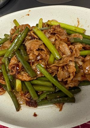 簡単ニンニクの芽の豚肉炒め-レシピのメイン写真