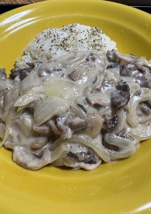 白いビーフストロガノフ-レシピのメイン写真