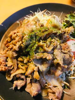 豚こまぎれ肉の塩・胡椒レモンの生姜焼き-レシピのメイン写真