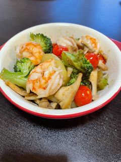 エビとキノコのアヒージョ-レシピのメイン写真