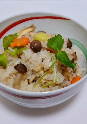 銀杏入りきのこご飯-レシピのメイン写真