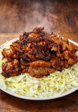 鶏ももと玉ねぎの照り焼きキャベツたっぷり-レシピのメイン写真