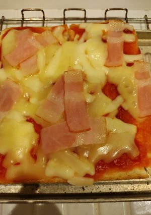 手軽にベーコンピザ-レシピのメイン写真