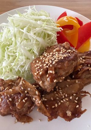 豚こまとゴボウの味噌ダレつくね-レシピのメイン写真