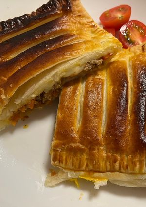 豚ひき肉のチーズパイ-レシピのメイン写真