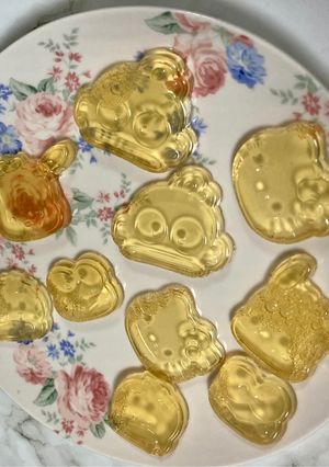 【ダイエット】お鍋でつくるチョコ型のグミ-レシピのメイン写真