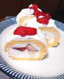 ミコばあばの米粉のイチゴロールケーキ
