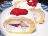 ミコばあばの米粉のイチゴロールケーキ