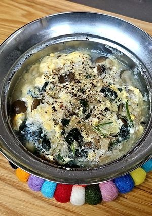 ダイエット！キノコと卵と豆腐のスープ-レシピのメイン写真
