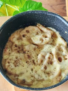 フライパンde蓮根米粉グラタン☆お弁当-レシピのメイン写真