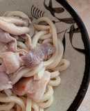 簡単★豚こま肉としめじのめんぽんうどん