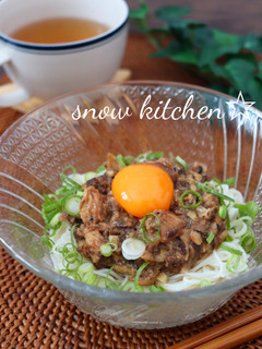 サバ缶で☆アジアン風まぜ素麺-レシピのメイン写真