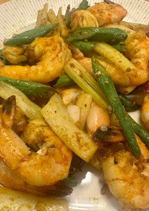 彩り鮮やか♪エビと野菜のカレー風味-レシピのメイン写真
