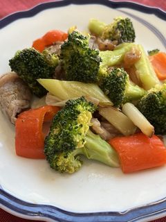 ブロッコリーと牛肉の黒酢炒め-レシピのメイン写真
