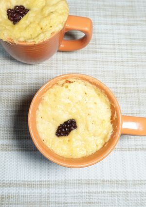 大麦と長芋のパパッとマグカップケーキ♪♪-レシピのメイン写真